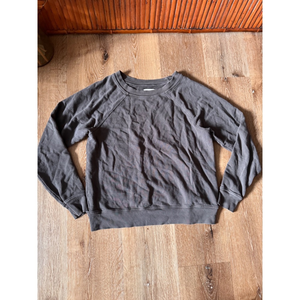 Mate the Label Charcoal Grey Organic‎ Cotton Crewneck Sweatshirt Size S